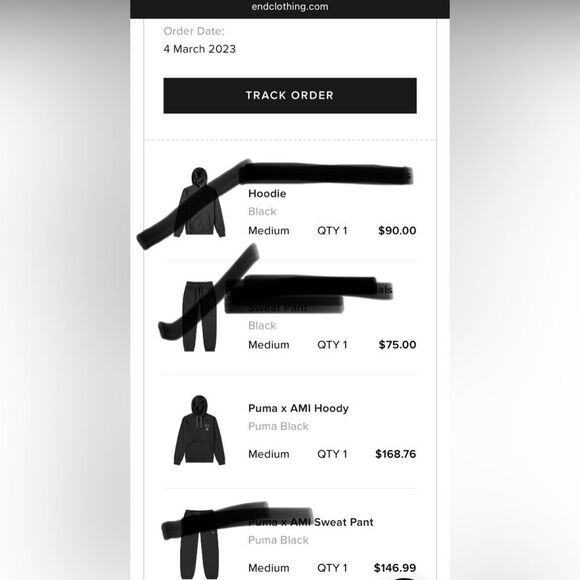 Limited Edition PUMA X AMI PARIS HOODY BLACK SIZE M - Picture 6 of 7